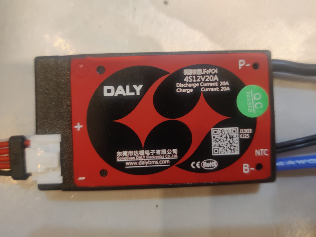 LiFePO4 Daly 4S 12V 20A BMS