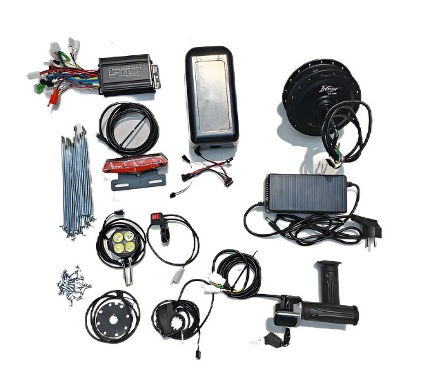 36V/48V 350W Dual Band Geared Hub Motor Full Conversion Kit for Electric Cycle