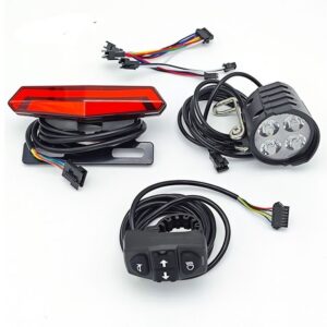36V-60V Universal E-Bike Back Light Kit with Headlight, Tail Light, and Turn Signals